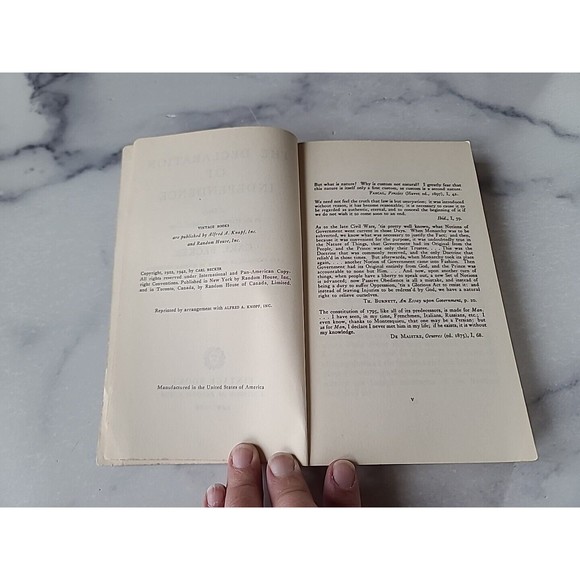 The Declaration Of Independence By Carl L Becker Paperback - Picture 4 of 10